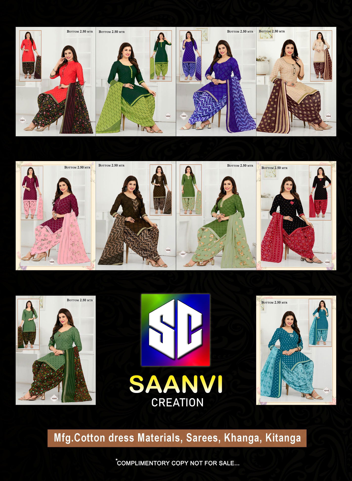 Saanvi Sandhya Vol 1 Wholesale Printed Cotton Dress Material